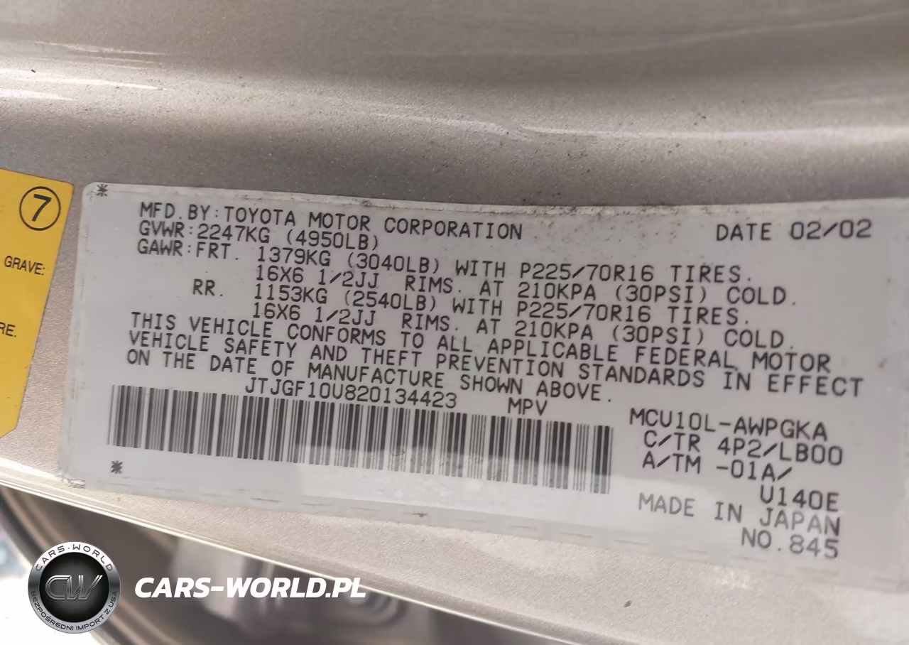 2002 Lexus Rx 300 VIN:JTJGF10U820134423 - 9