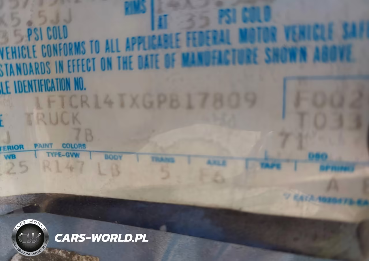 1986 Ford Ranger Super Cab VIN:1FTCR14TXGPB17809 - 9