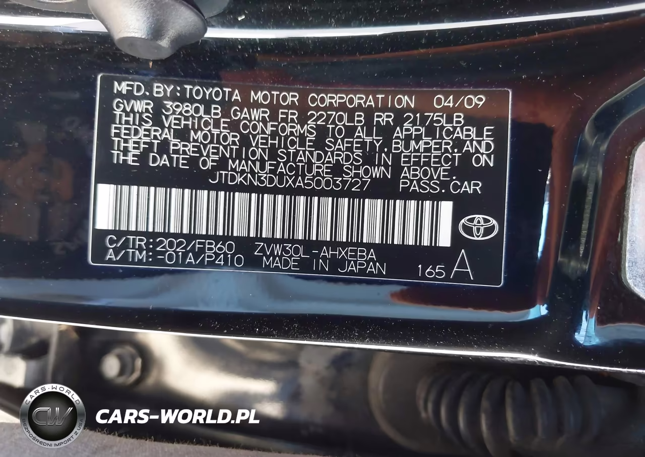 2010 Toyota Prius Iii VIN:JTDKN3DUXA5003727 - 9