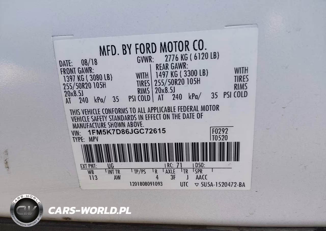 2018 Ford Explorer Xlt VIN:1FM5K7D86JGC72615 - 9