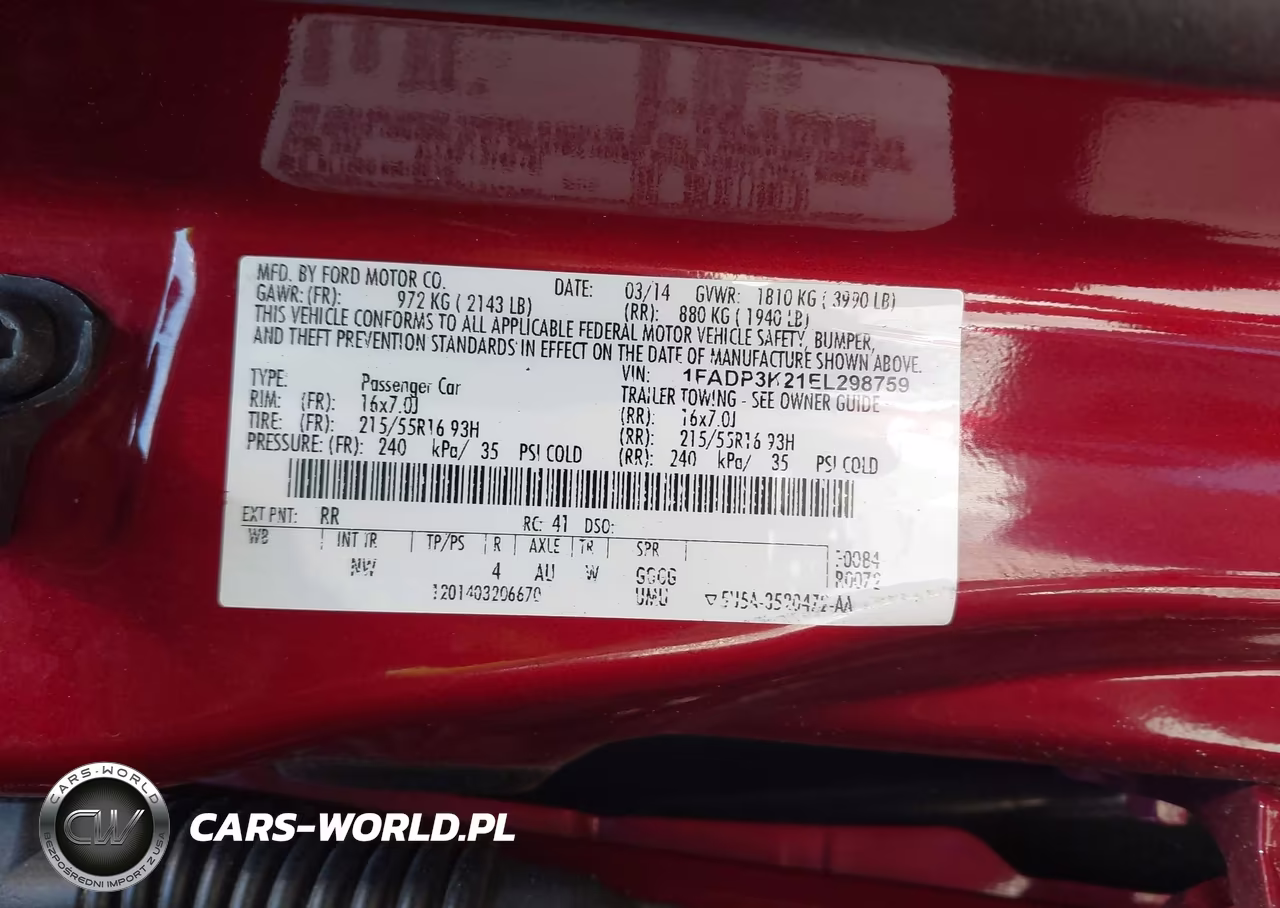 2014 Ford Focus Se VIN:1FADP3K21EL298759 - 9