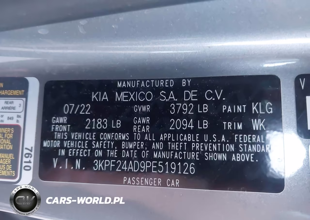 2023 Kia Forte Lxs VIN:3KPF24AD9PE519126 - 9