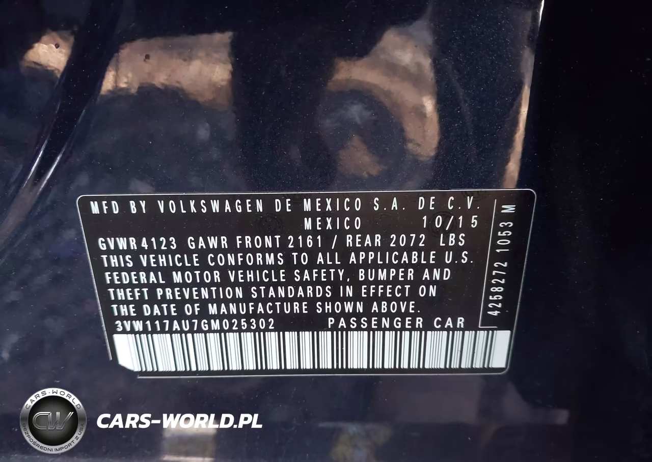 2016 Volkswagen Golf Tsi S 4-Door VIN:3VW117AU7GM025302 - 9