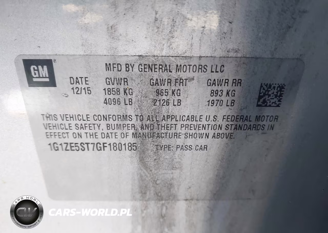 2016 Chevrolet Malibu 1Lt VIN:1G1ZE5ST7GF180185 - 9