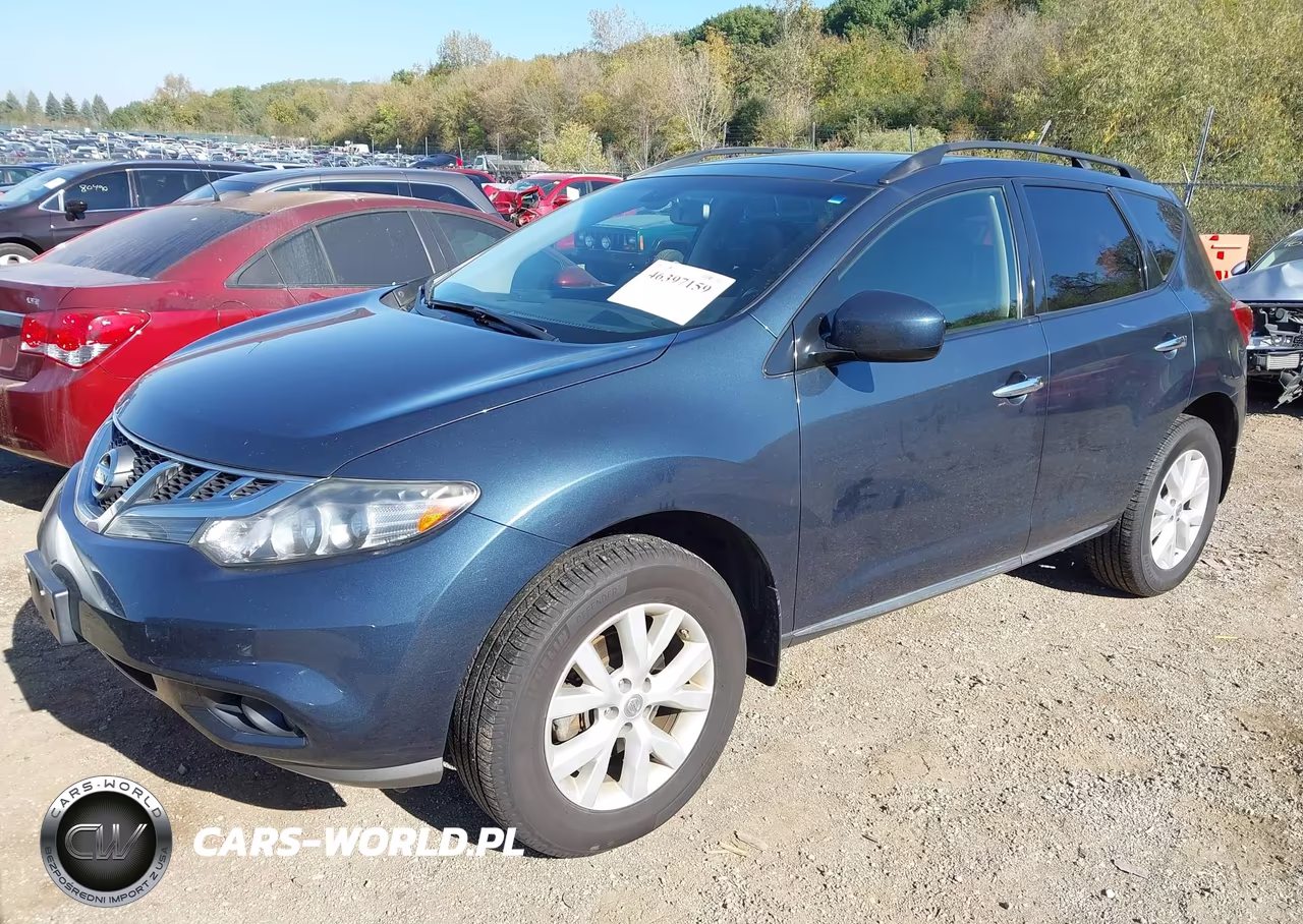 2012 Nissan Murano Sl VIN:JN8AZ1MW0CW232831 - 2