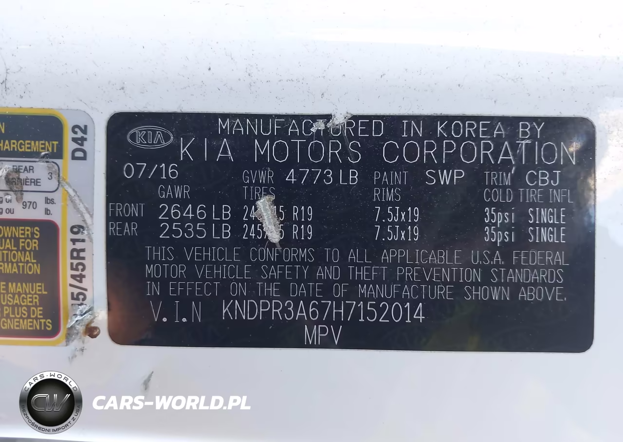 2017 Kia Sportage Sx Turbo VIN:KNDPR3A67H7152014 - 9