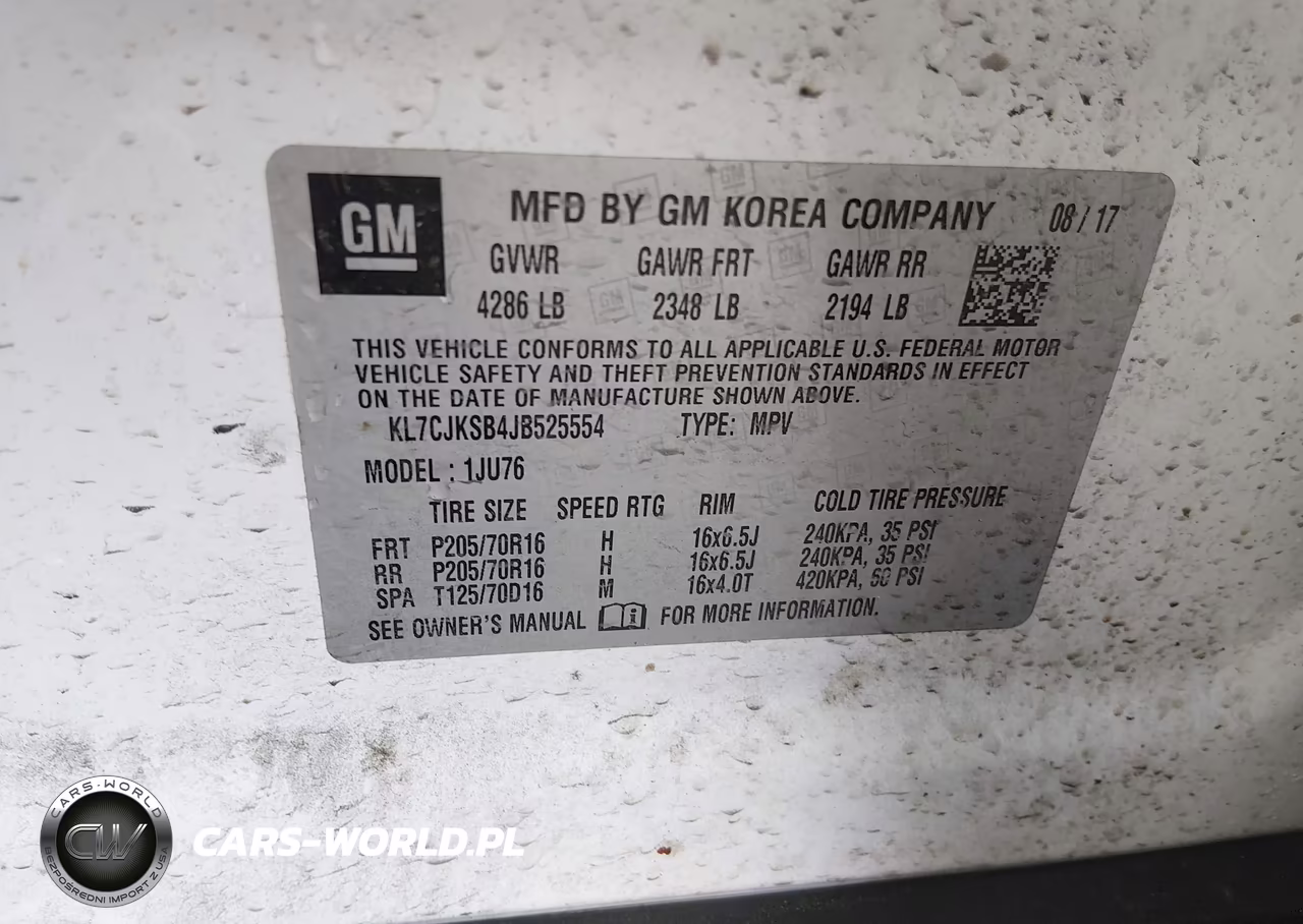 2018 Chevrolet Trax Ls VIN:KL7CJKSB4JB525554 - 9