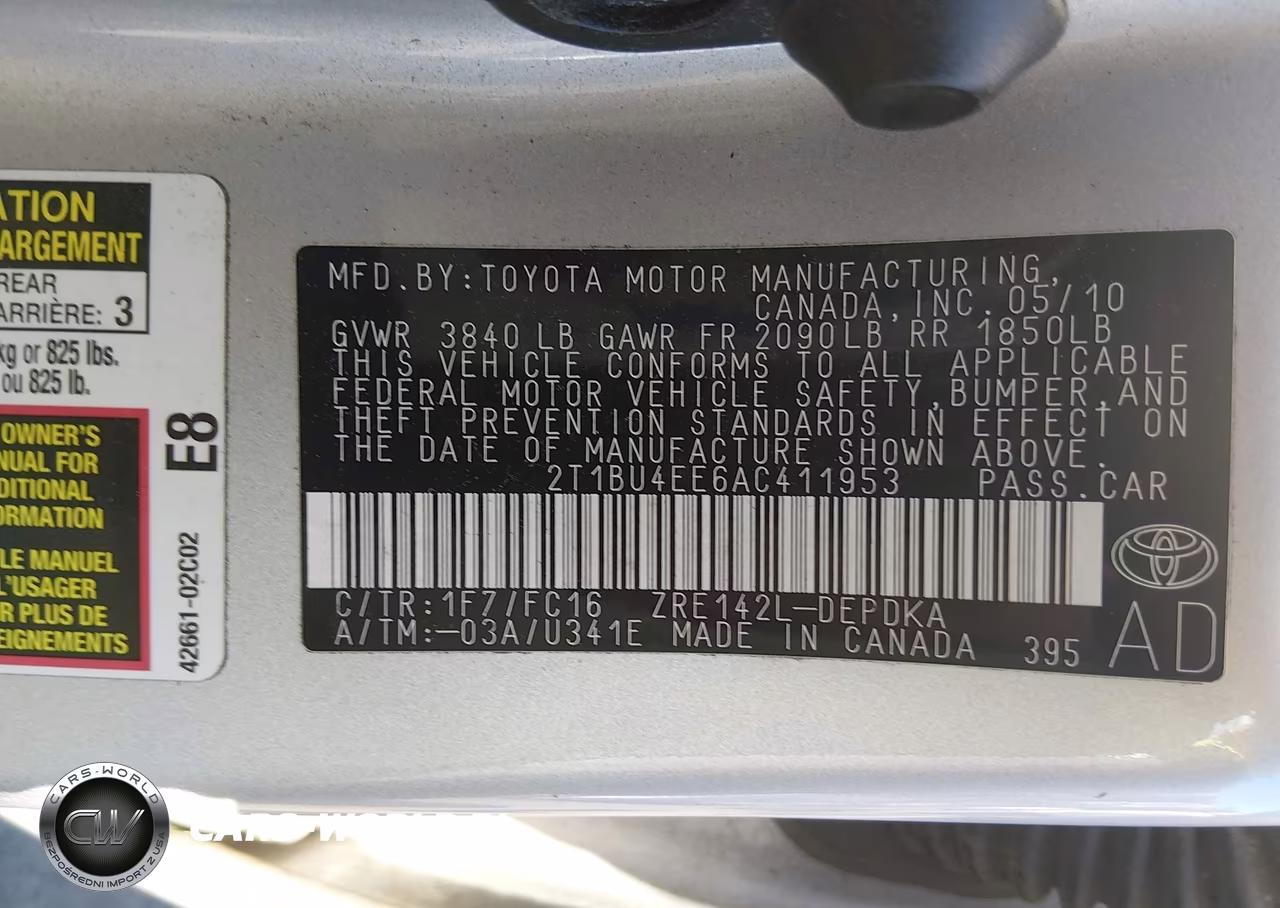 2010 Toyota Corolla Le VIN:2T1BU4EE6AC411953 - 9