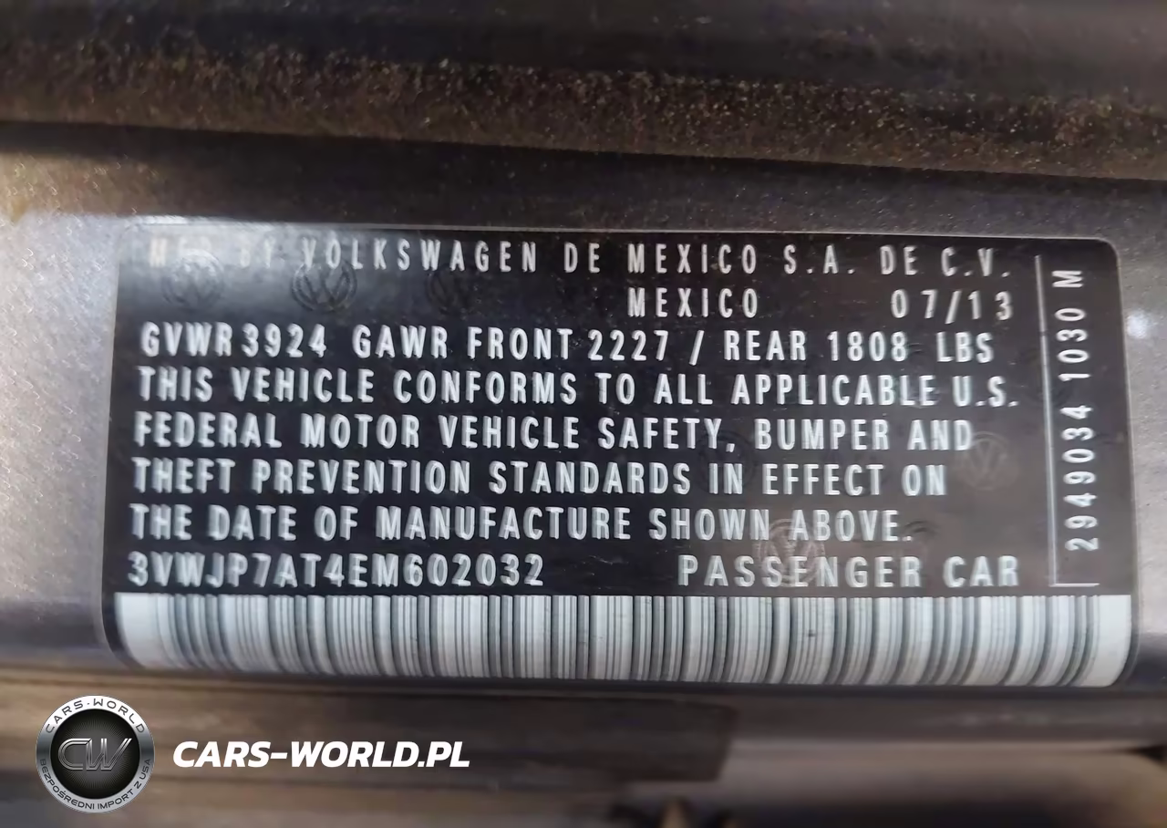 2014 Volkswagen Beetle 2.5L VIN:3VWJP7AT4EM602032 - 9