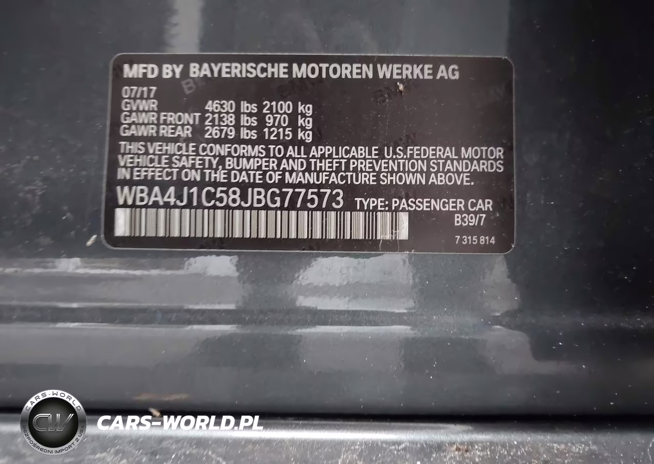 2018 BMW 430I Gran Coupe VIN:WBA4J1C58JBG77573 - 9