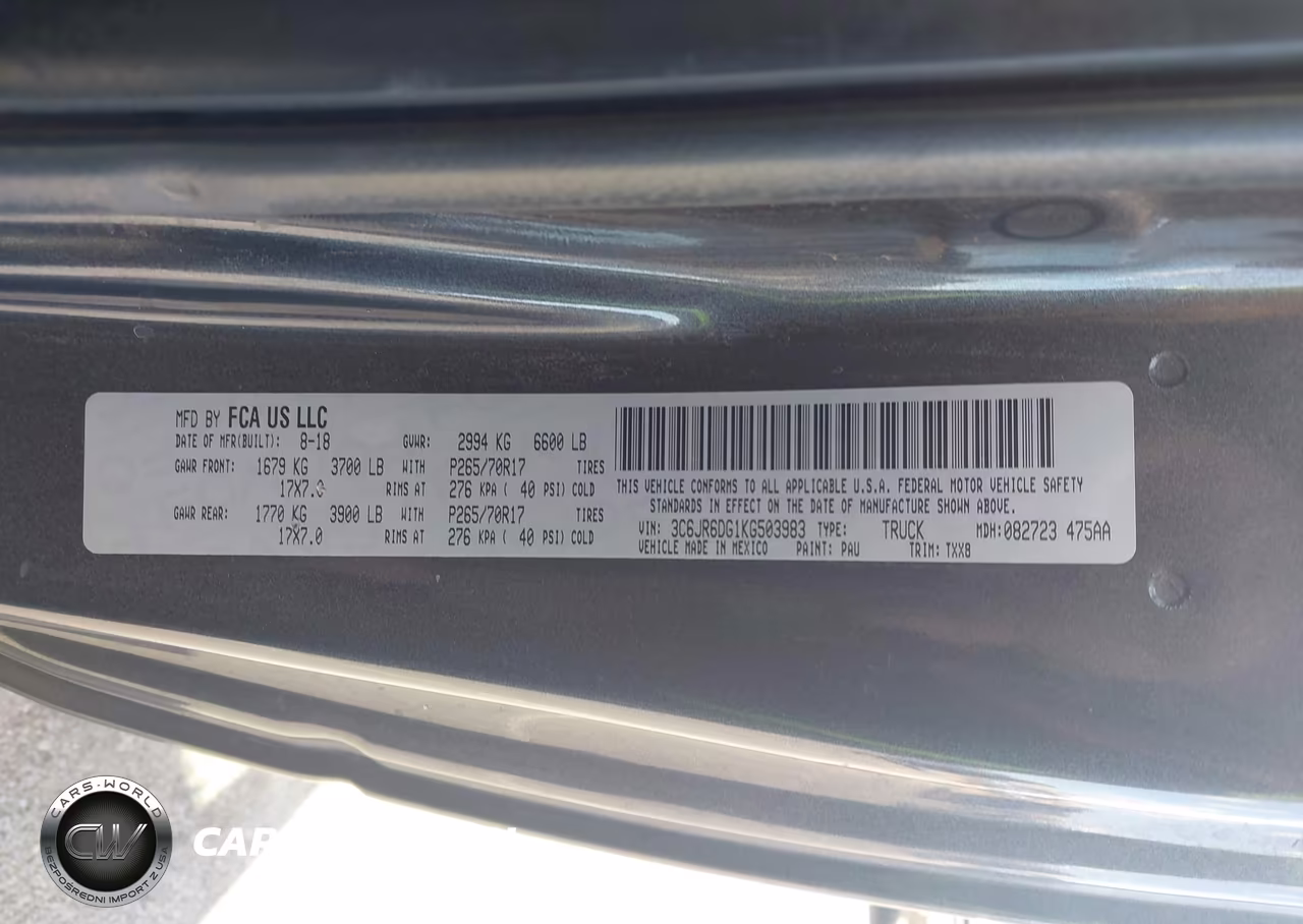 2019 Ram 1500 Classic Tradesman 4X2 8' Box VIN:3C6JR6DG1KG503983 - 9