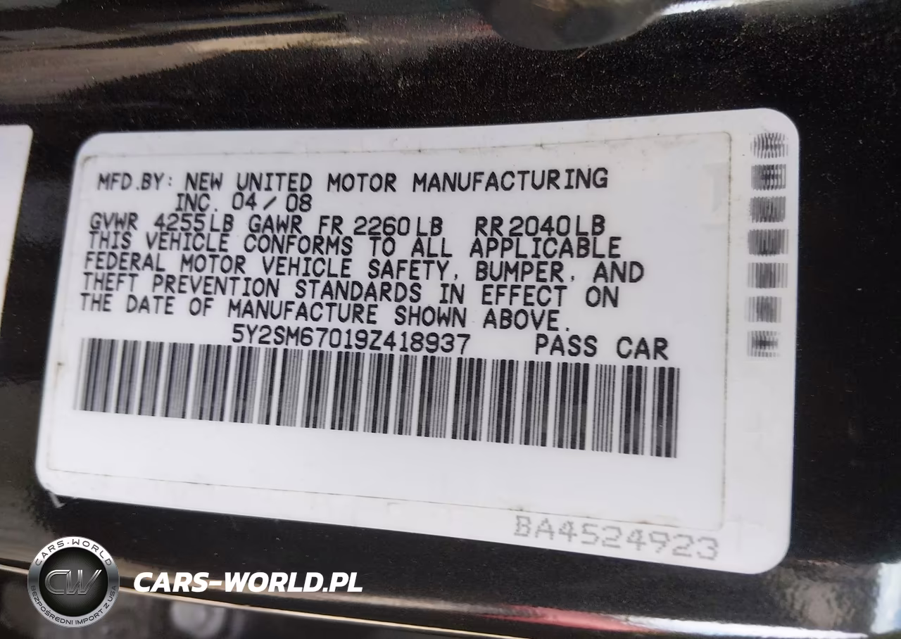2009 Pontiac Vibe VIN:5Y2SM67019Z418937 - 9