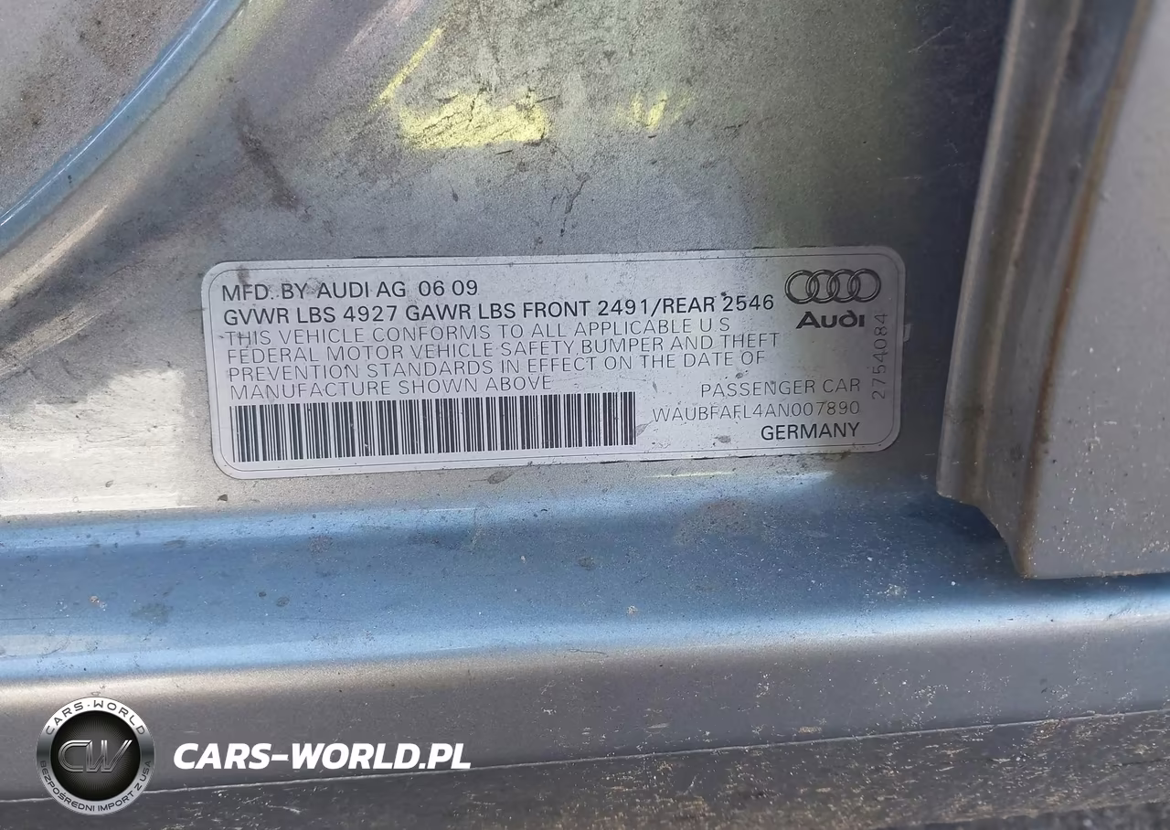 2010 Audi A4 2.0T Premium VIN:WAUBFAFL4AN007890 - 9