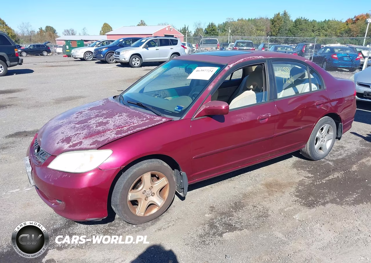 2004 Honda Civic Ex VIN:2HGES26704H614887 - 2