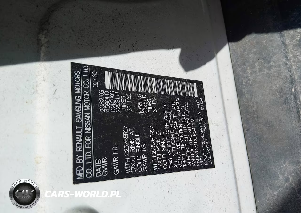 2020 Nissan Rogue Sv Fwd VIN:KNMAT2MTXLP541435 - 9