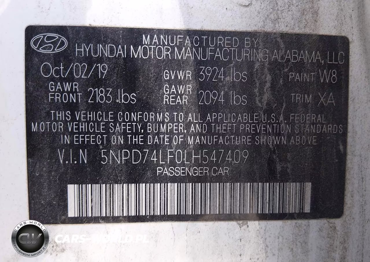 2020 Hyundai Elantra Se VIN:5NPD74LF0LH547409 - 9