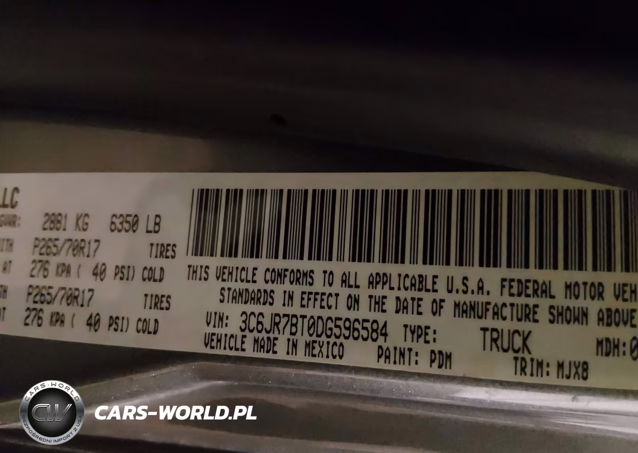 2013 Ram 1500 Slt VIN:3C6JR7BT0DG596584 - 9