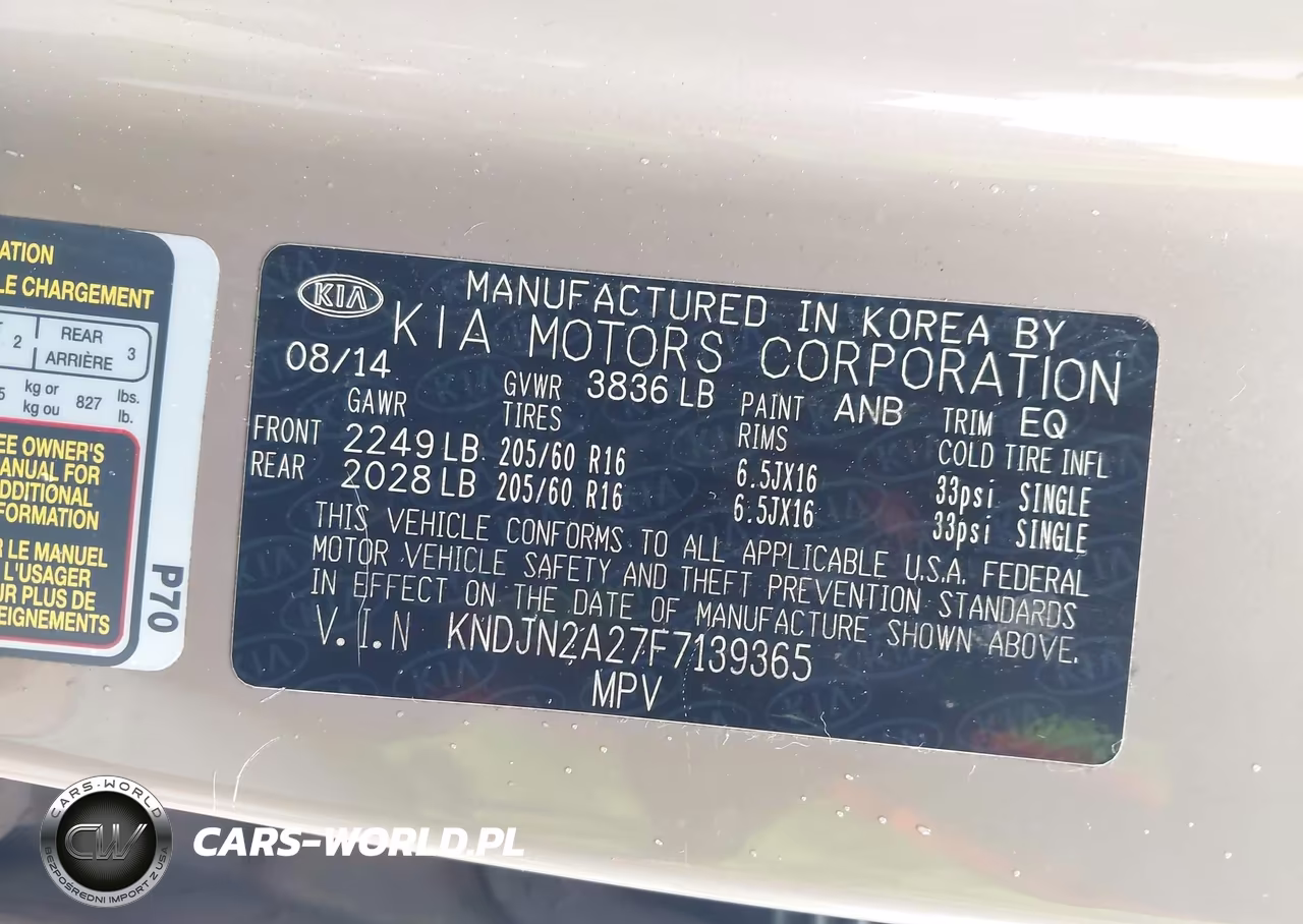 2015 Kia Soul VIN:KNDJN2A27F7139365 - 9