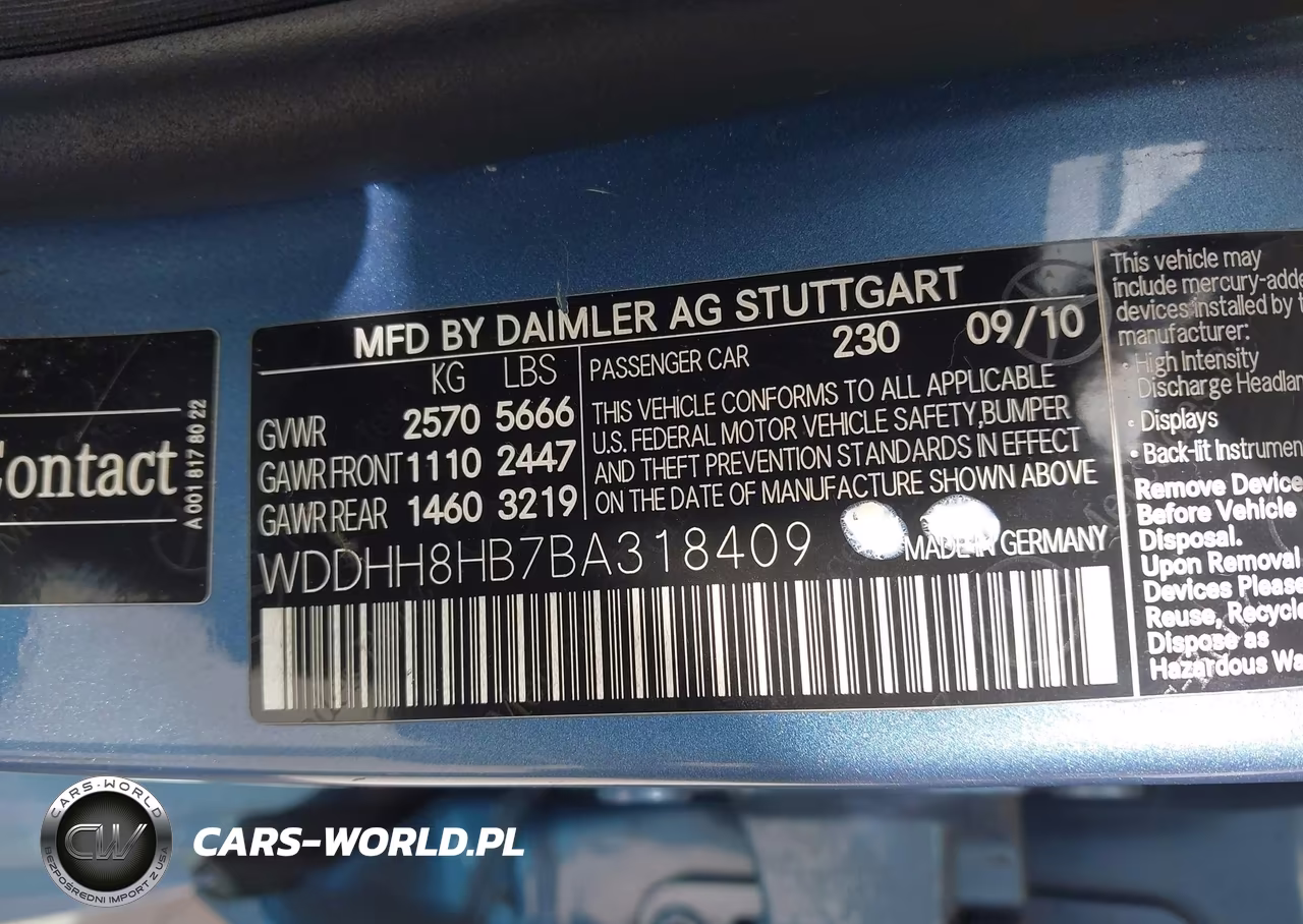 2011 Mercedes-Benz E 350 4Matic VIN:WDDHH8HB7BA318409 - 9