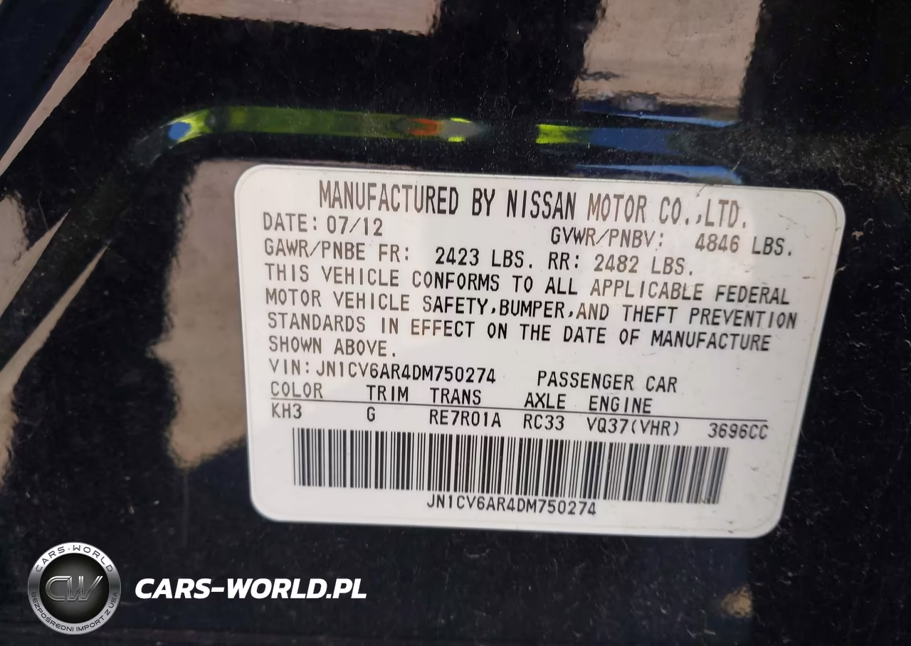 2013 Infiniti G37X VIN:JN1CV6AR4DM750274 - 9