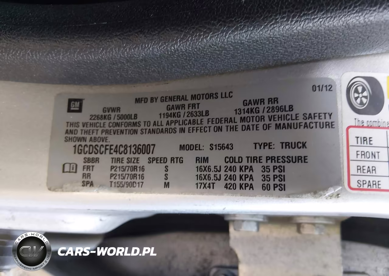 2012 Chevrolet Colorado 1Lt VIN:1GCDSCFE4C8136007 - 9