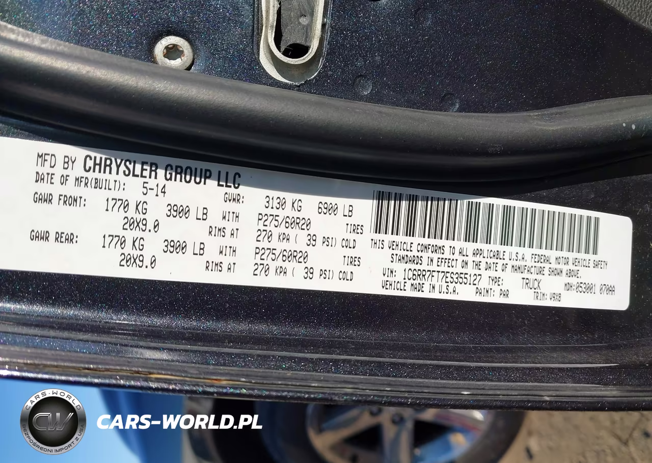 2014 Ram 1500 Express VIN:1C6RR7FT7ES355127 - 9