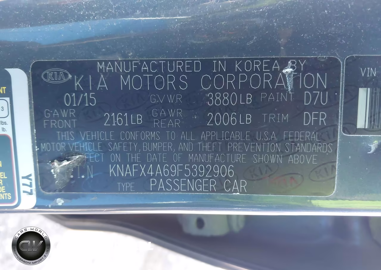 2015 Kia Forte Lx VIN:KNAFX4A69F5392906 - 9