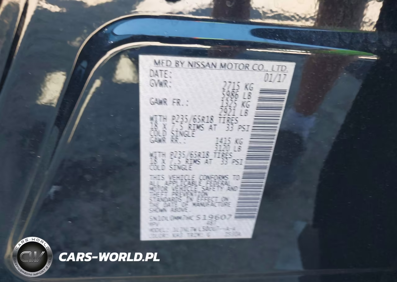 2017 Infiniti Qx60 VIN:5N1DL0MM7HC519607 - 9