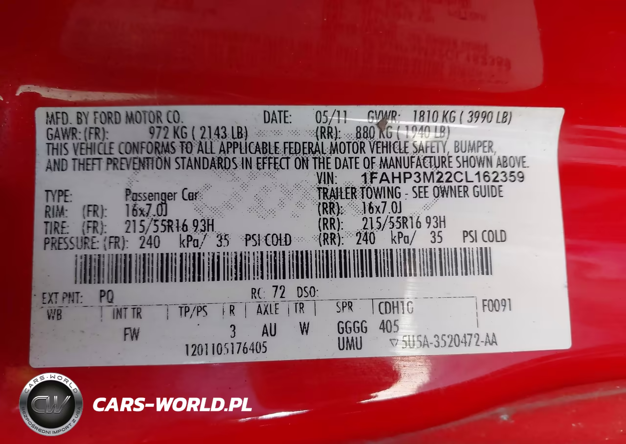2012 Ford Focus Sel VIN:1FAHP3M22CL162359 - 9