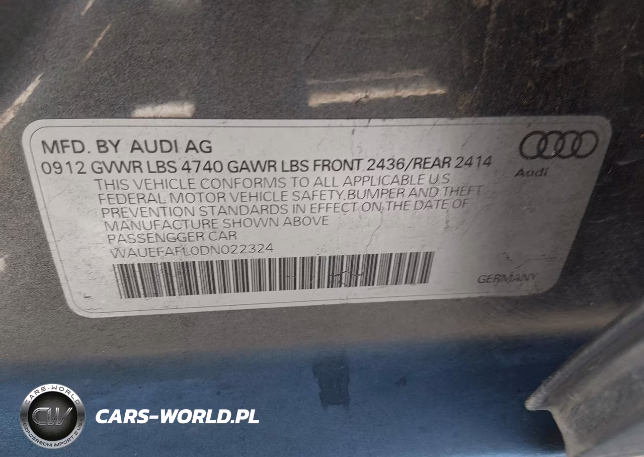 2013 Audi A4 2.0T Premium VIN:WAUEFAFL0DN022324 - 9