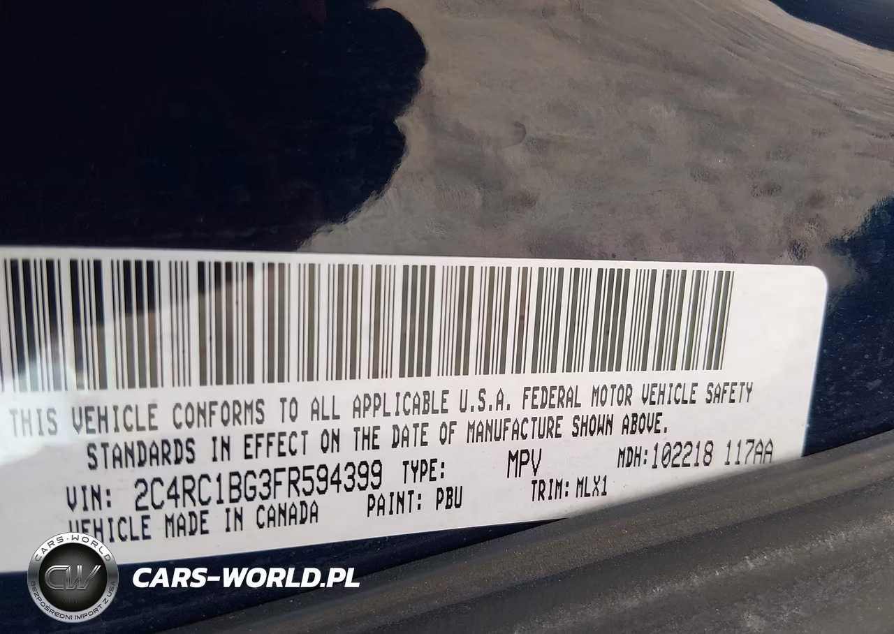 2015 Chrysler Town & Country Touring VIN:2C4RC1BG3FR594399 - 9