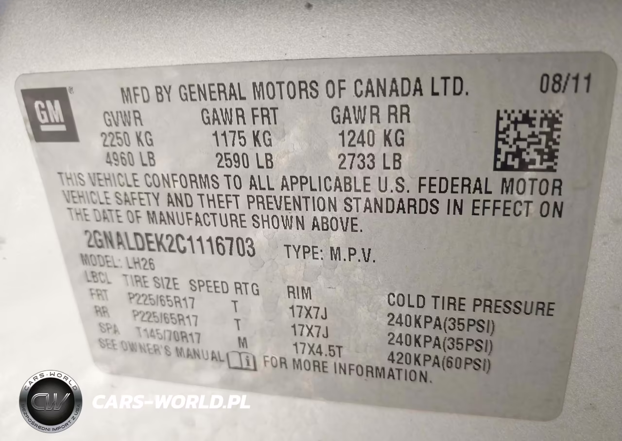 2012 Chevrolet Equinox 1Lt VIN:2GNALDEK2C1116703 - 9