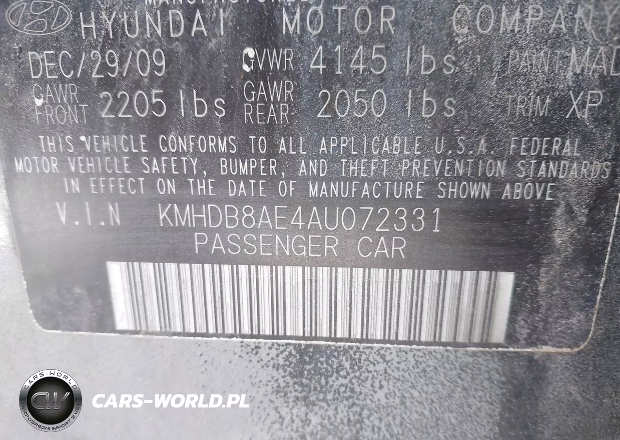 2010 Hyundai Elantra Touring Gls VIN:KMHDB8AE4AU072331 - 9
