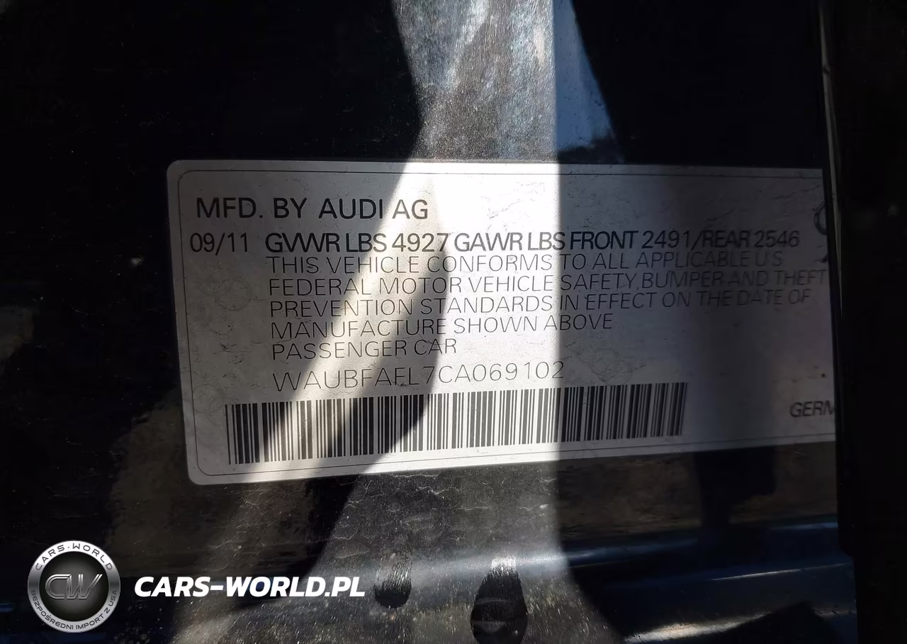 2012 Audi A4 Premium VIN:WAUBFAFL7CA069102 - 9