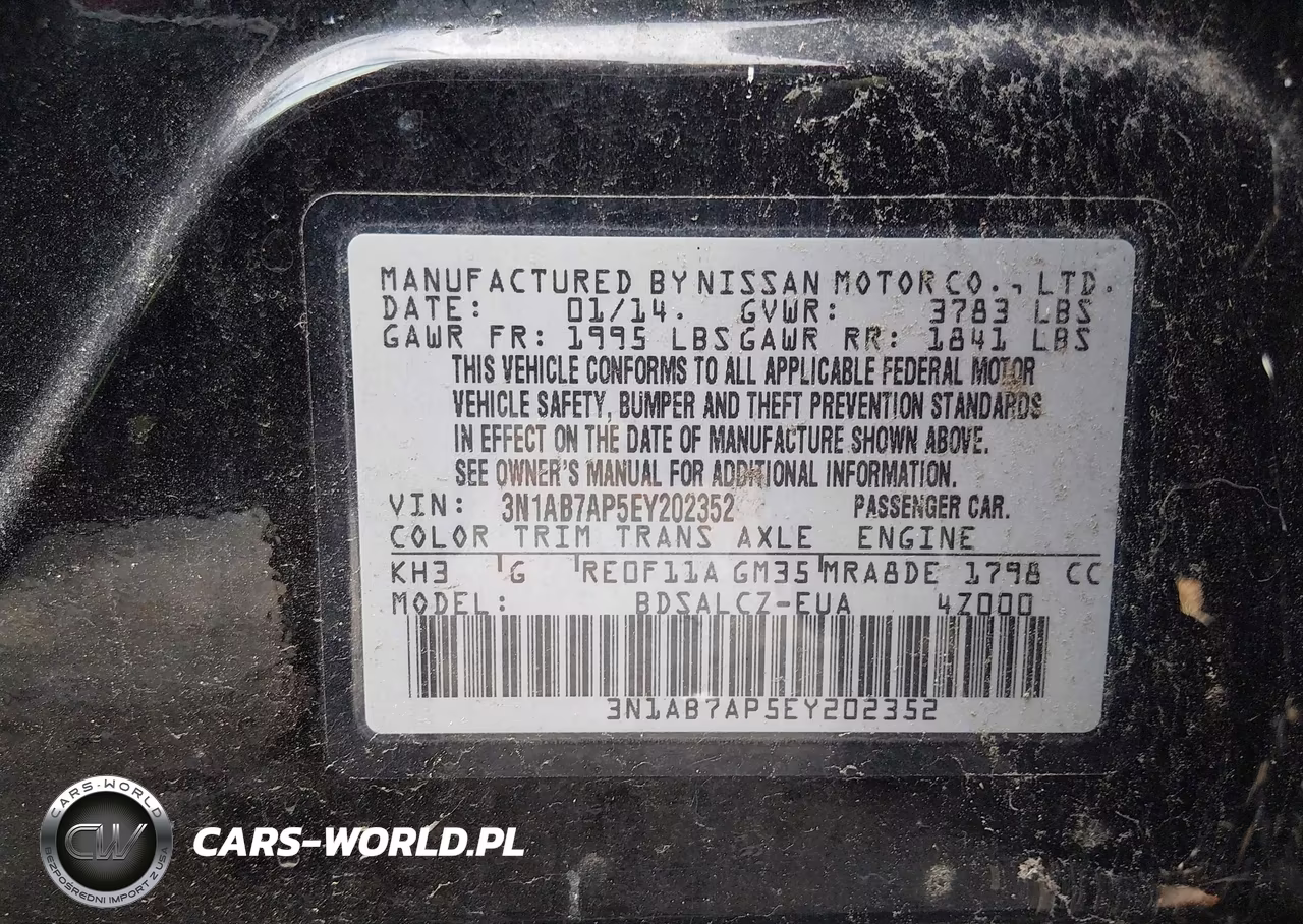 2014 Nissan Sentra S VIN:3N1AB7AP5EY202352 - 9