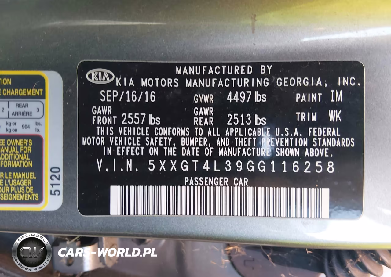 2016 Kia Optima Lx VIN:5XXGT4L39GG116258 - 9