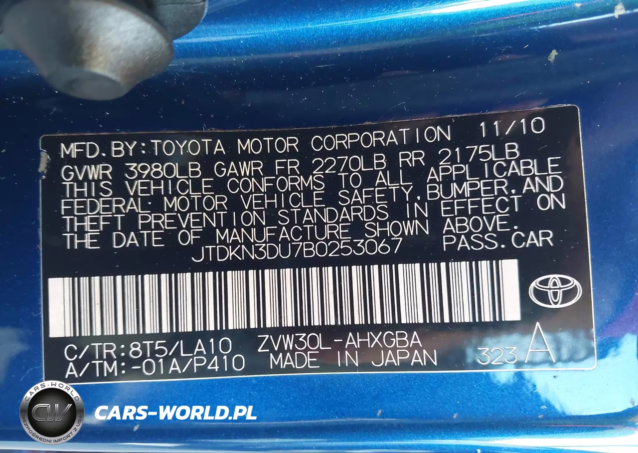 2011 Toyota Prius Four VIN:JTDKN3DU7B0253067 - 9