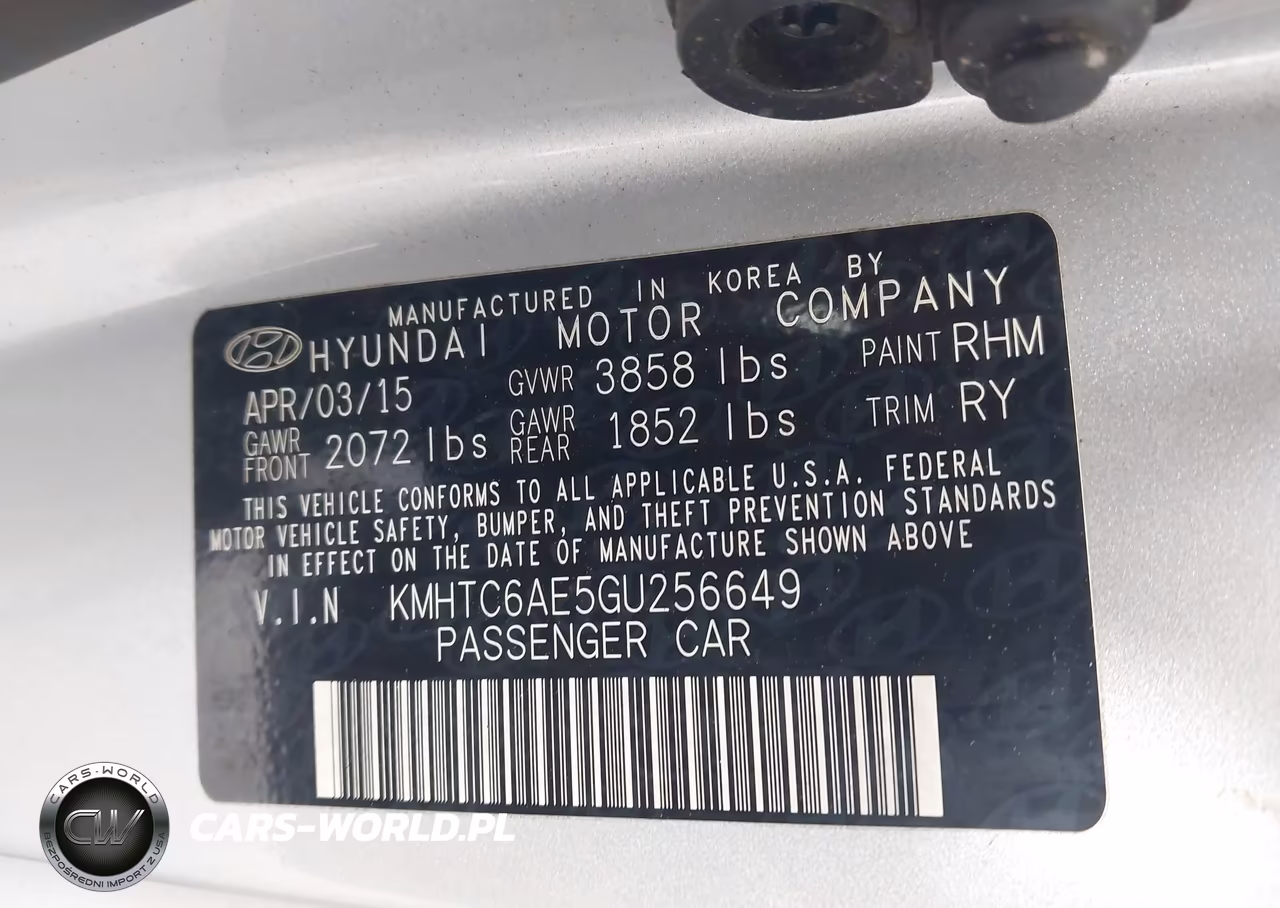 2016 Hyundai Veloster Turbo VIN:KMHTC6AE5GU256649 - 9