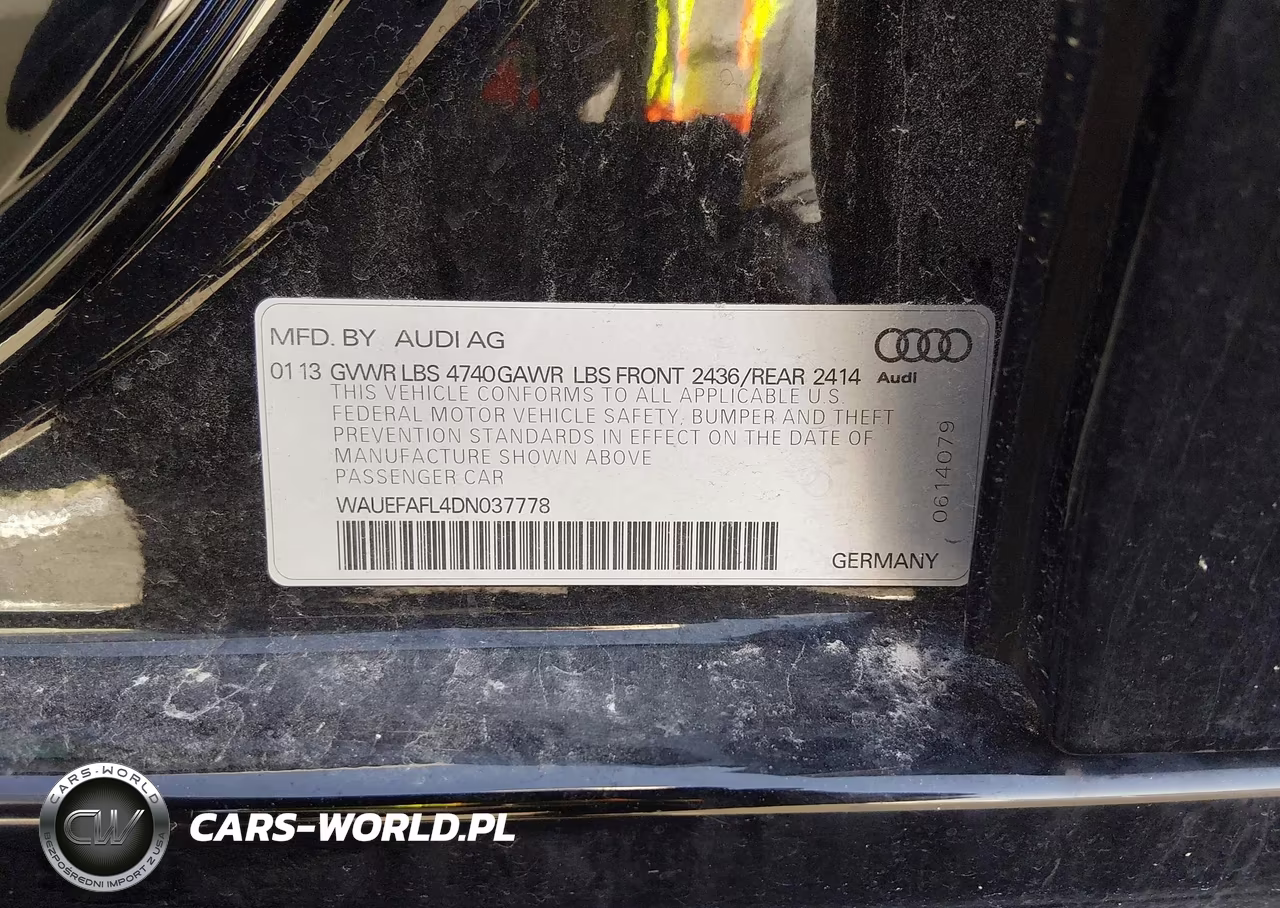 2013 Audi A4 2.0T Premium VIN:WAUEFAFL4DN037778 - 9