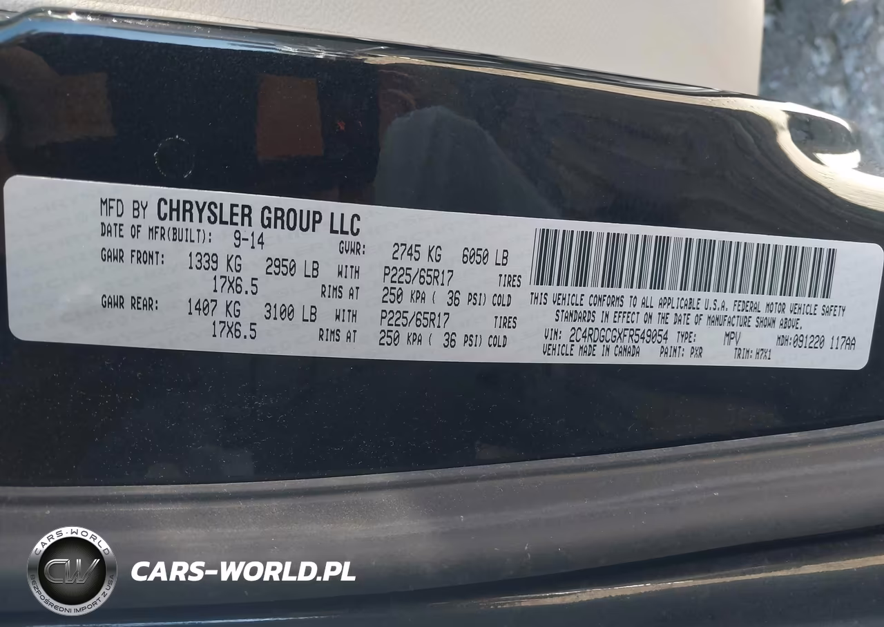 2015 Dodge Grand Caravan Sxt VIN:2C4RDGCGXFR549054 - 9