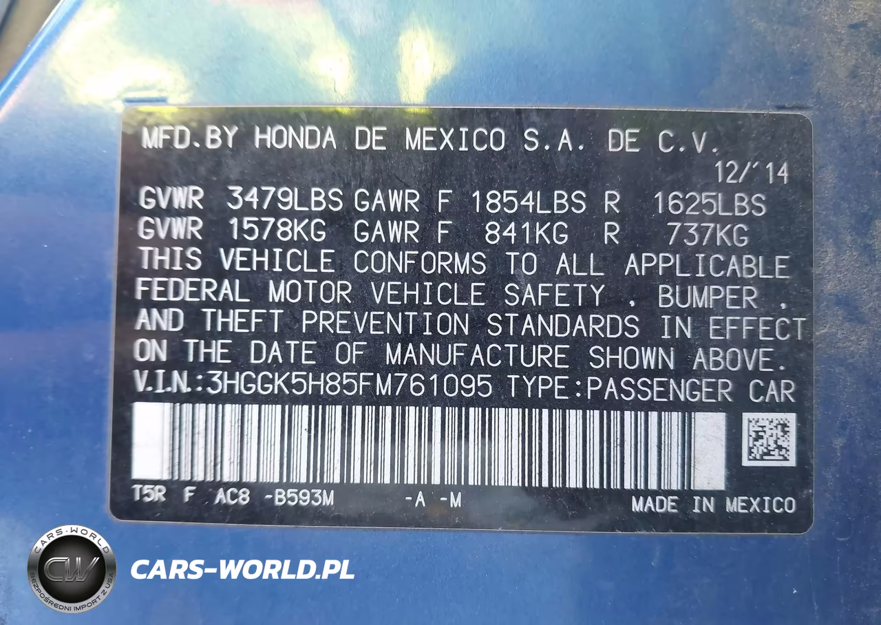 2015 Honda Fit Ex-Ex-L VIN:3HGGK5H85FM761095 - 9
