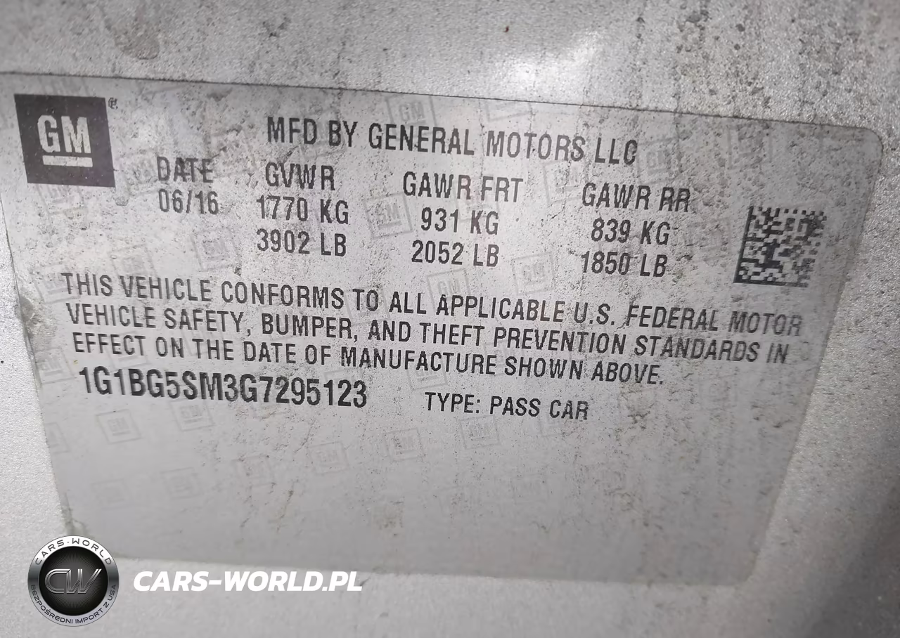 2016 Chevrolet Cruze Premier Auto VIN:1G1BG5SM3G7295123 - 9