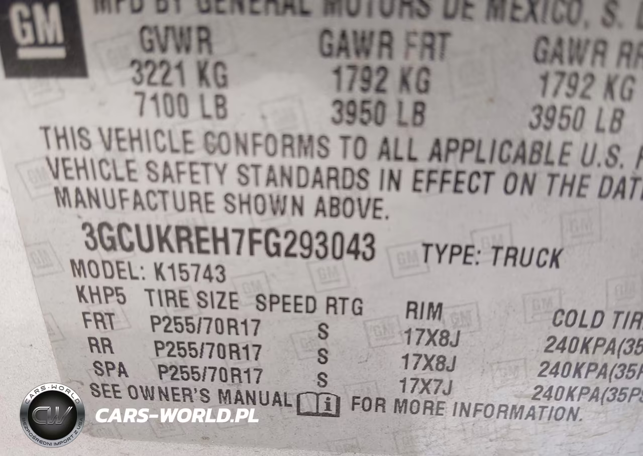 2015 Chevrolet Silverado 1500 1Lt VIN:3GCUKREH7FG293043 - 9