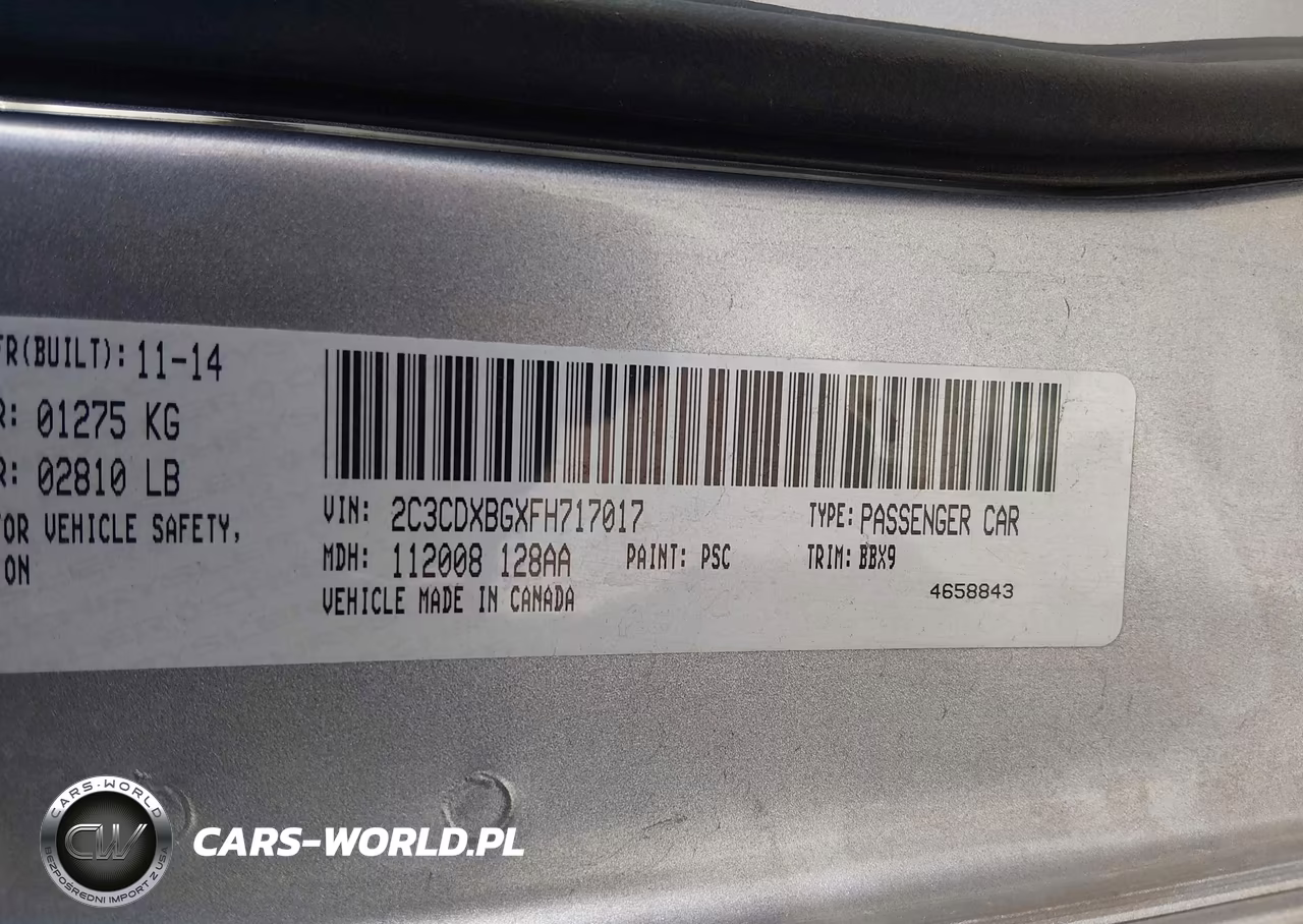 2015 Dodge Charger Se VIN:2C3CDXBGXFH717017 - 9