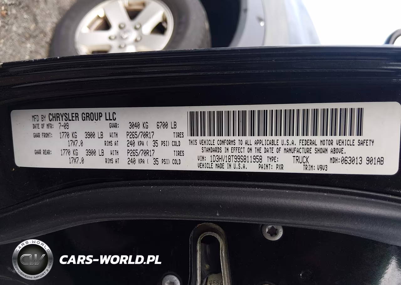 2009 Dodge Ram 1500 Slt-Sport-Trx VIN:1D3HV18T99S811958 - 9