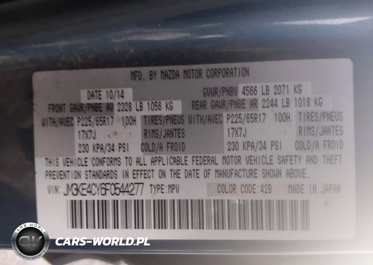 2015 Mazda Cx-5 Touring VIN:JM3KE4CY6F0544277 - 9