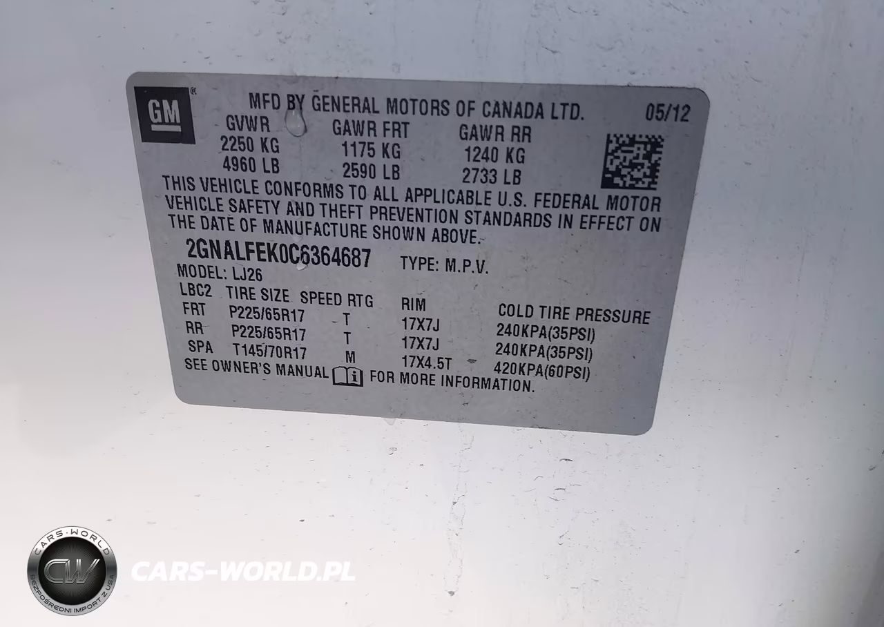 2012 Chevrolet Equinox Ltz VIN:2GNALFEK0C6364687 - 9