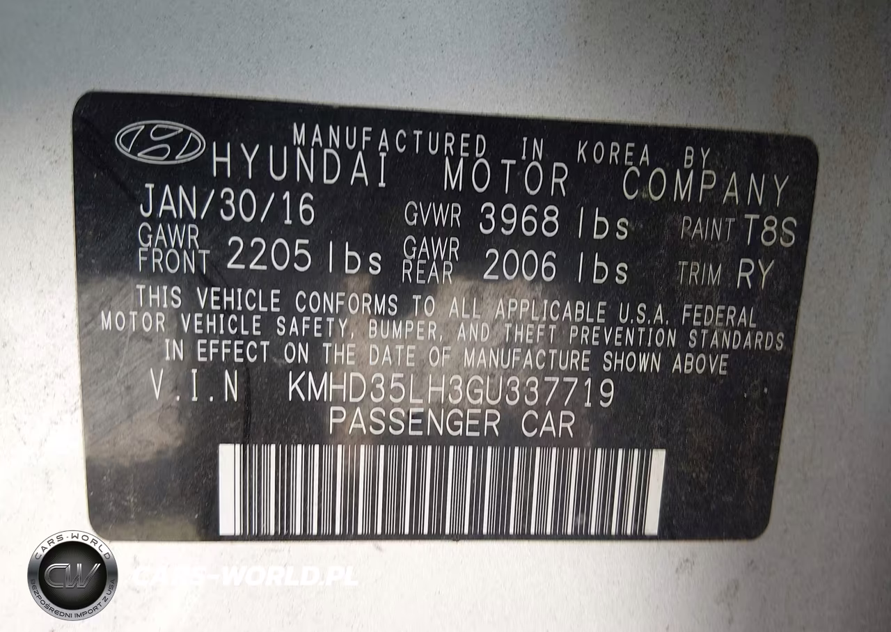 2016 Hyundai Elantra Gt VIN:KMHD35LH3GU337719 - 9