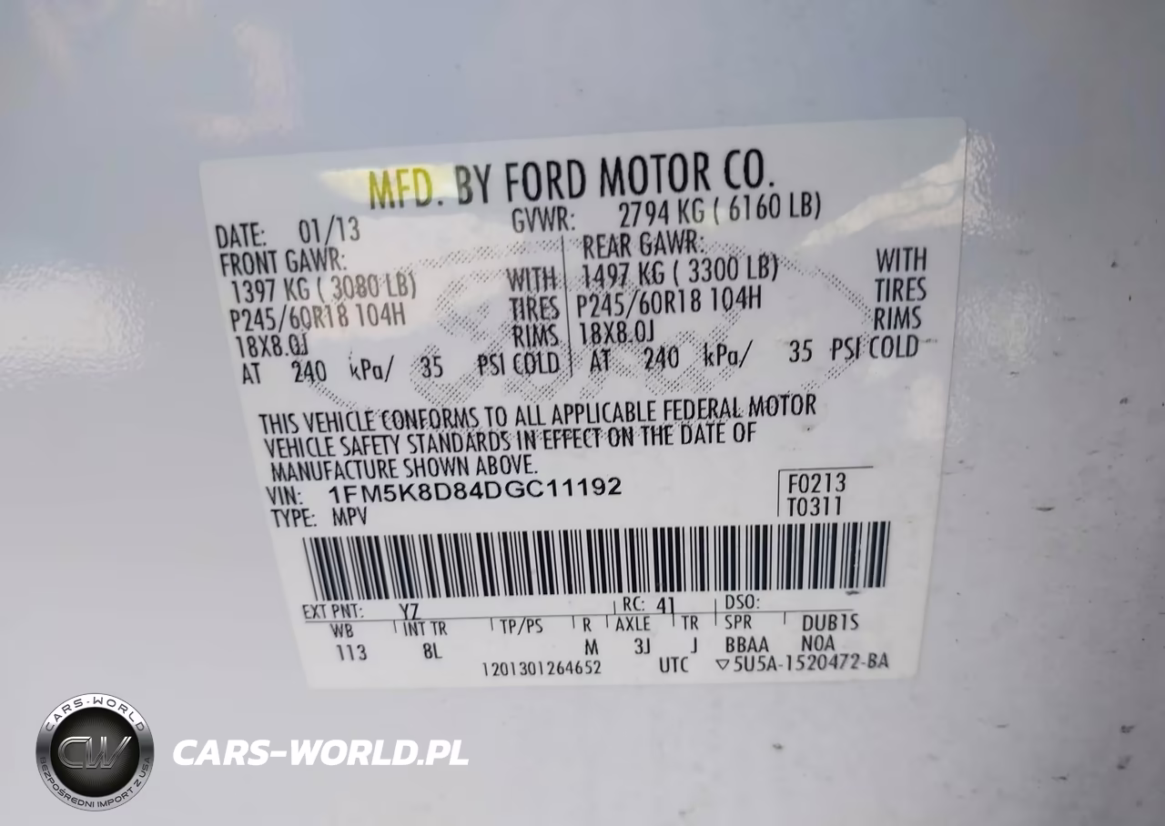2013 Ford Explorer Xlt VIN:1FM5K8D84DGC11192 - 9