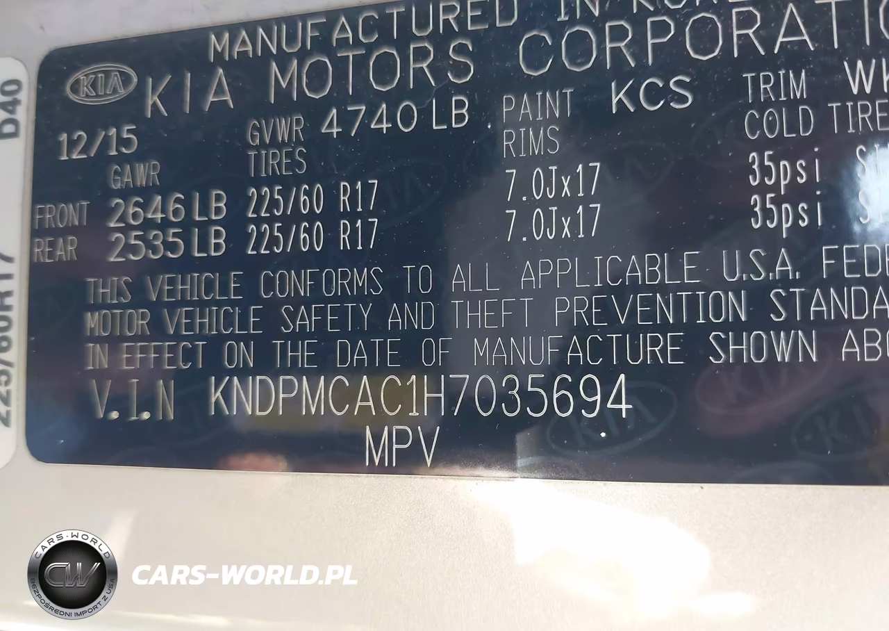 2017 Kia Sportage Lx VIN:KNDPMCAC1H7035694 - 9